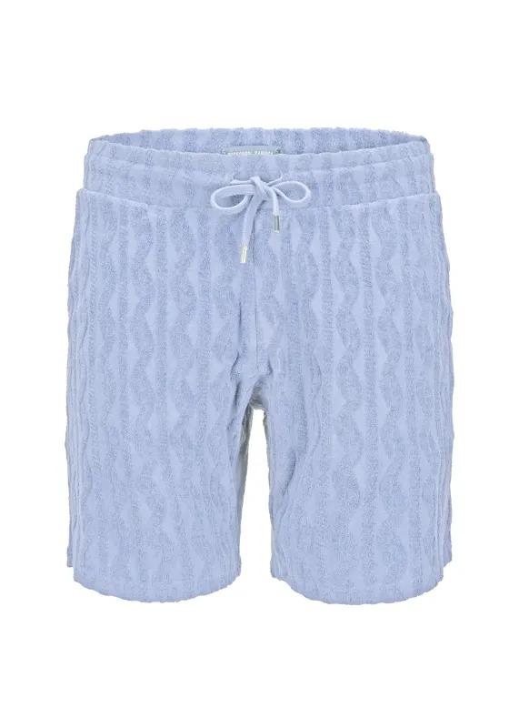 Augusto Terry Jacquard Short Chambray Blue sold by Sand Dollar