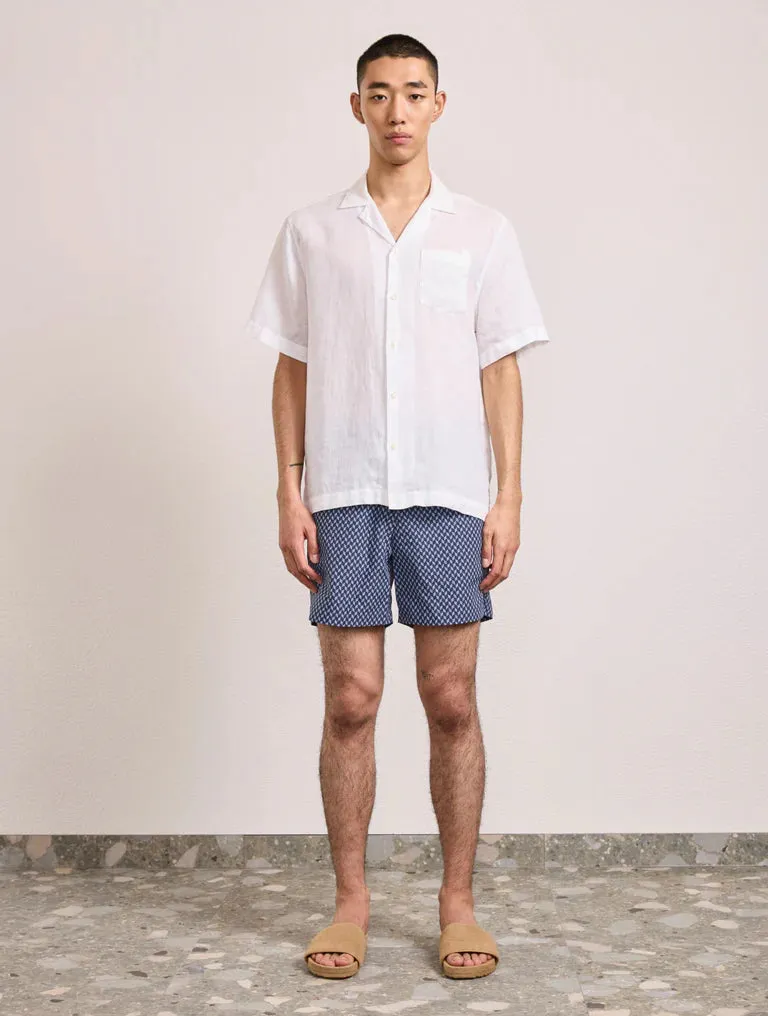Porto Swim Short Micro Copa Print Charcoal & Chambray Blue sold by Sand Dollar product image thumbnail 2