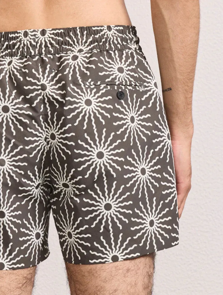 Rio Swim Short O Sol Print Seawood & Ivory sold by Sand Dollar product image thumbnail 4