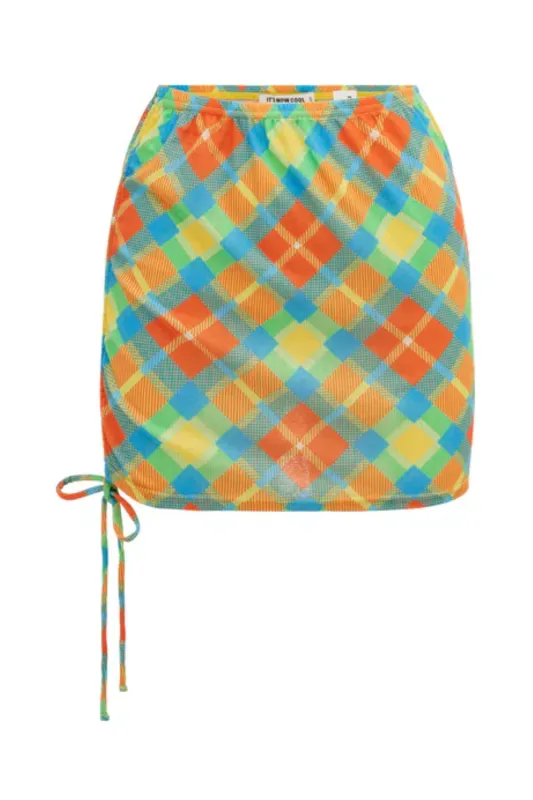 The Rouch Skirt Cuadros sold by Sand Dollar