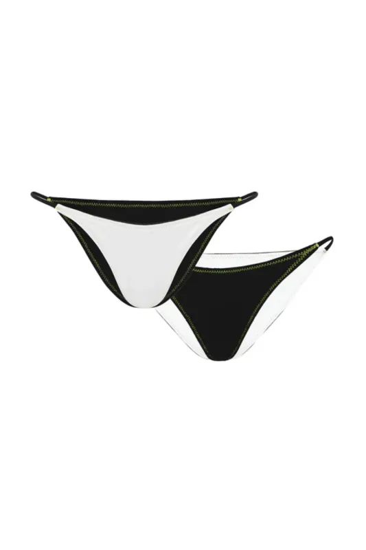 The Revo String Pant Black Twist sold by Sand Dollar