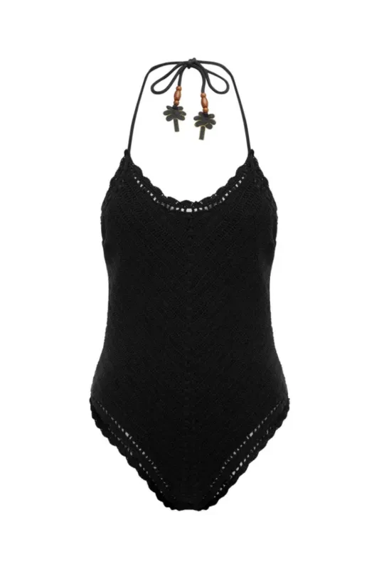 The Crochet Halter One Piece Palm Beach sold by Sand Dollar