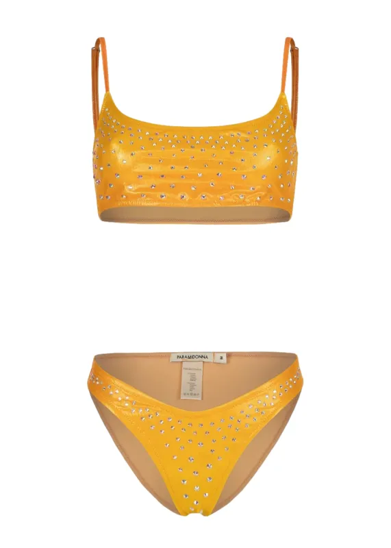Chiara Crystals Orange Ombre Bikini sold by Sand Dollar