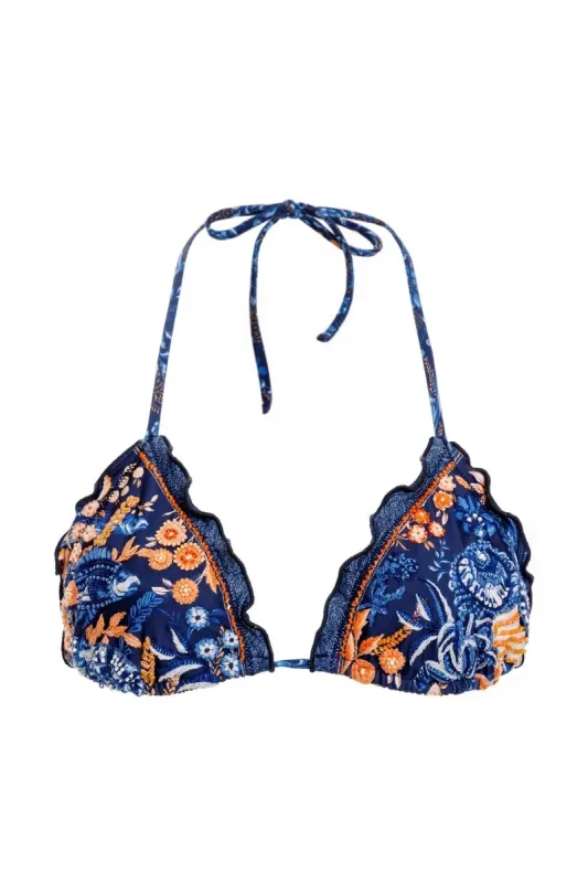 Lolita Azure Bikini Top sold by Sand Dollar