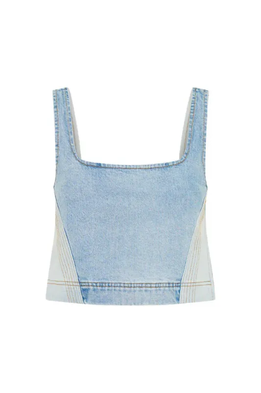 Carla Denim Top sold by Sand Dollar