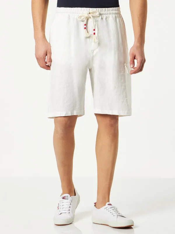 White Bermuda Linen Short sold by Sand Dollar product image thumbnail 2