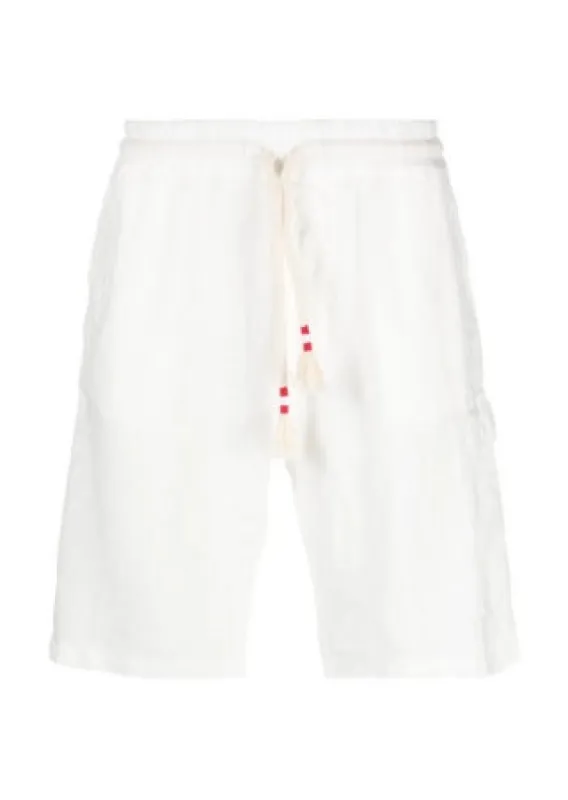 White Bermuda Linen Short sold by Sand Dollar