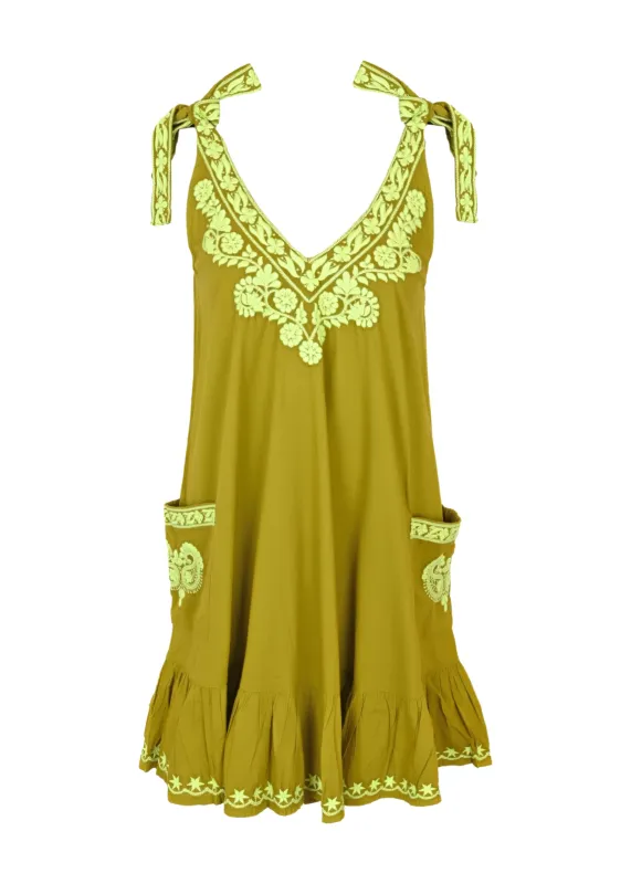 Celeste Mini Dess Khaki sold by Sand Dollar