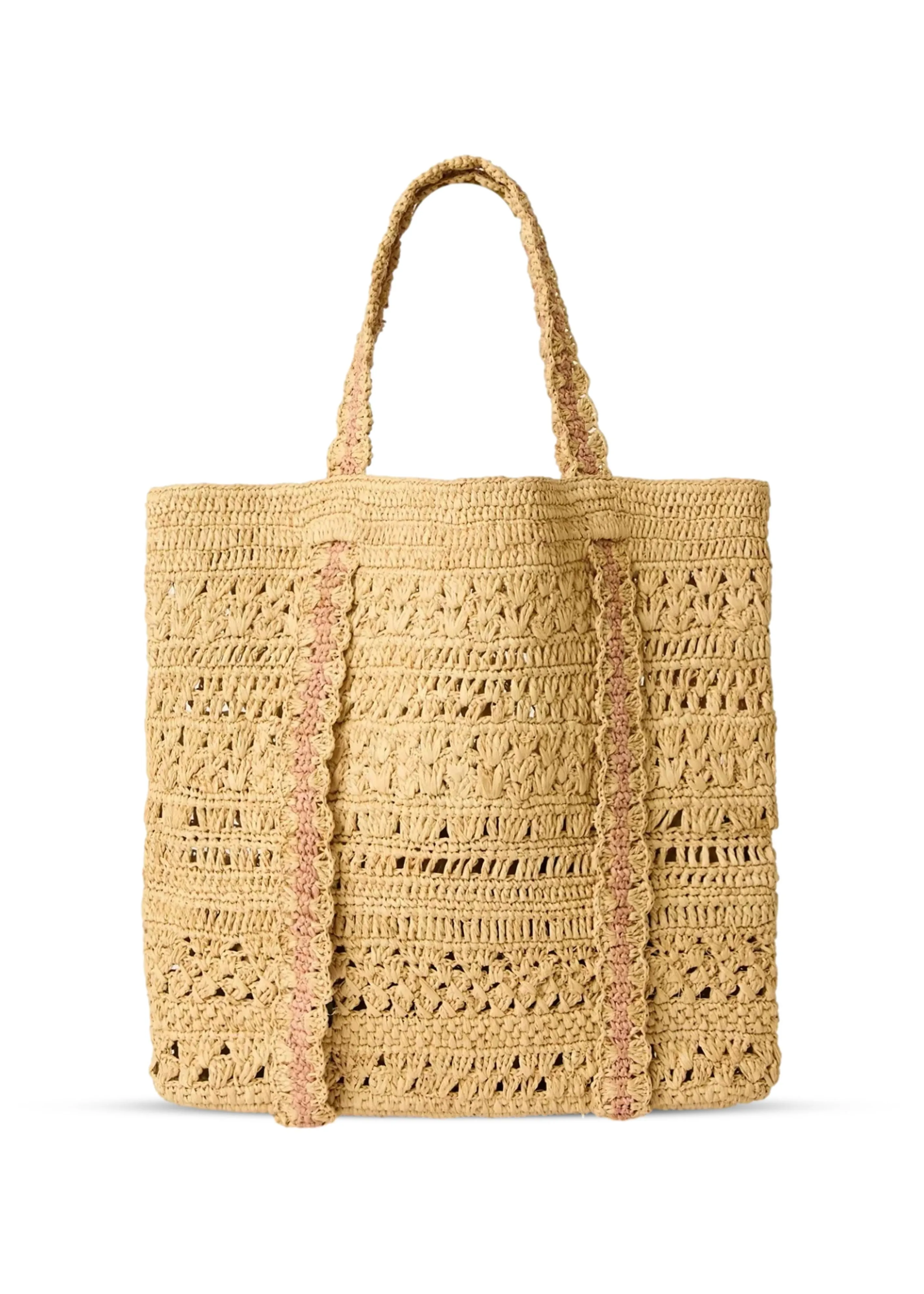 Chapeu Tote Bag Natural/Pink sold by Sand Dollar
