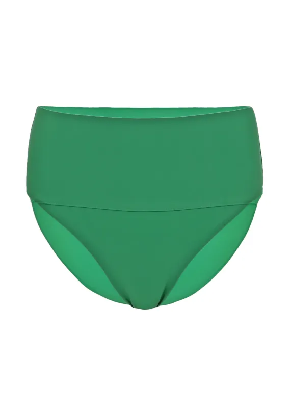 Angie High Waist Bikini Bottom Jade sold by Sand Dollar