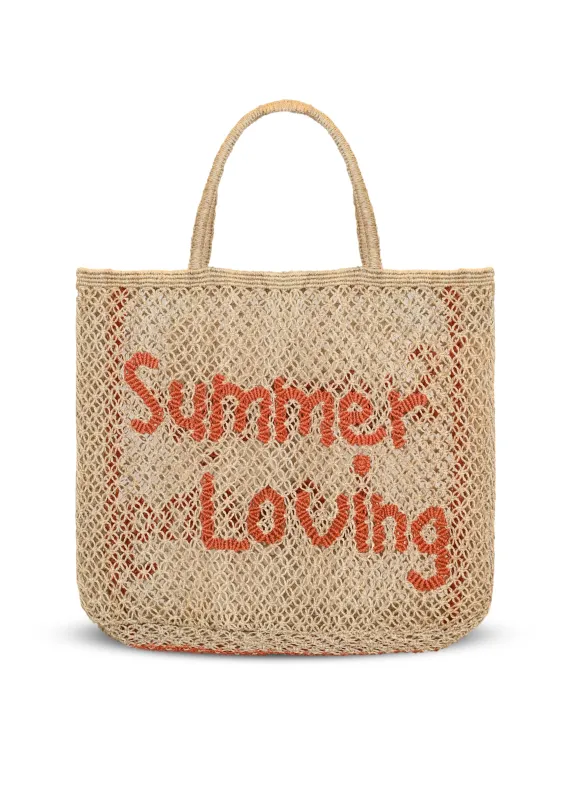 Summer Loving Jute Bag Peach sold by Sand Dollar