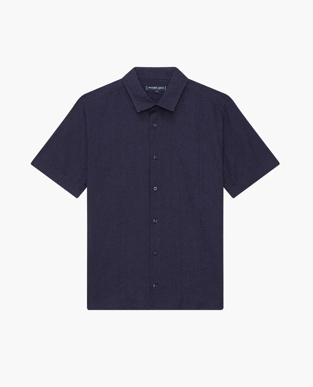 Castro Classic Linen Short Sleeve Shirt Midnight Blue sold by Sand Dollar
