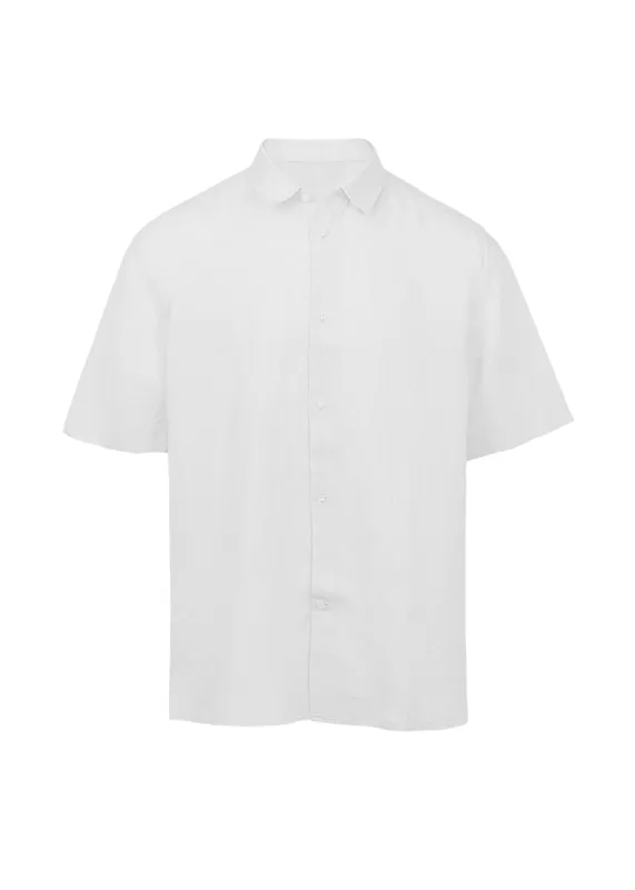 Castro Classic Linen Short Sleeve Shirt White sold by Sand Dollar