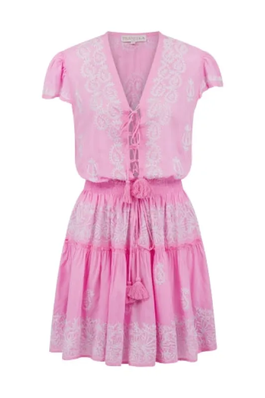 Rider Pink/Lilac Mini Dress sold by Sand Dollar