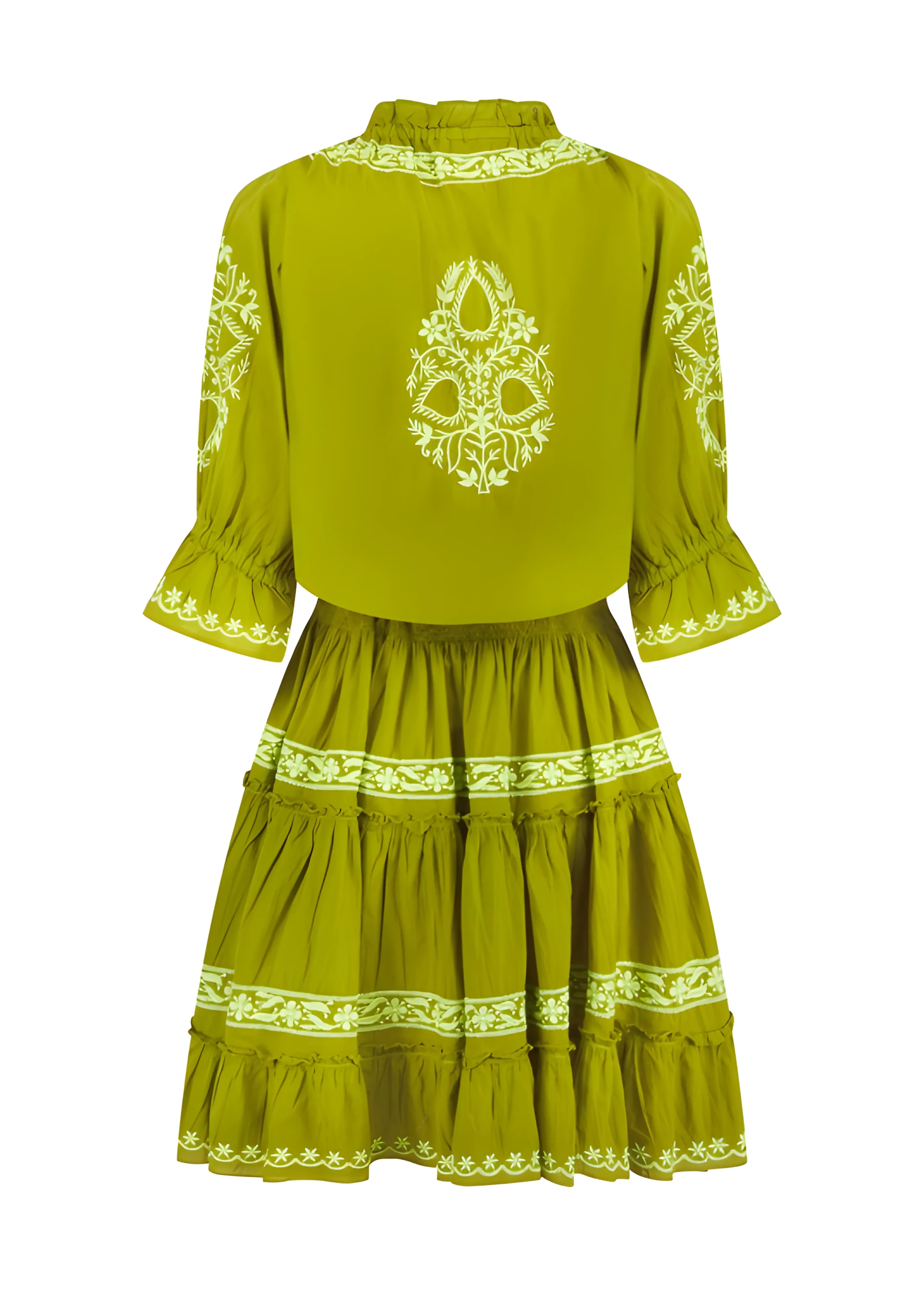 Amante Khaki Lime Mini Dress sold by Sand Dollar product image thumbnail 3