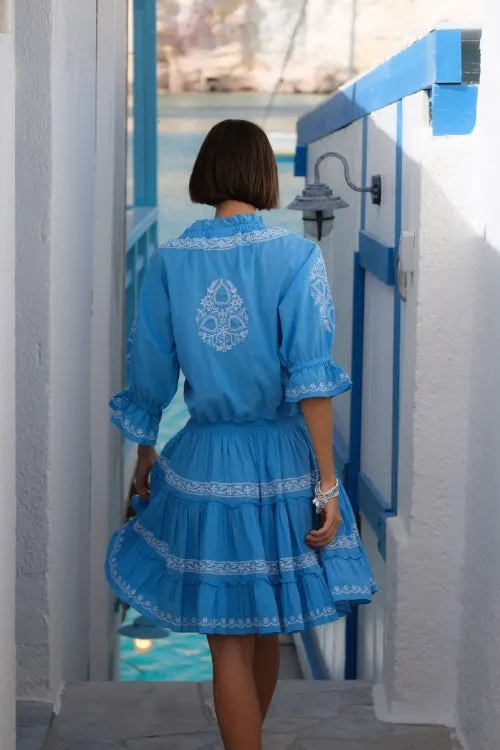 Amante Cornflower Mini Dress sold by Sand Dollar product image thumbnail 4