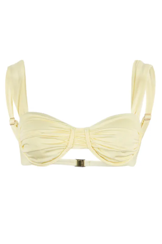 Tropez Bikini Top Lemon made by Sand Dollar