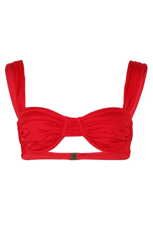 Tropez Bikini Top Red sold by Sand Dollar
