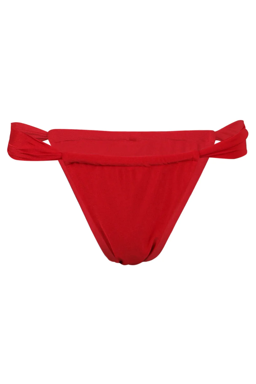 Tropez Bikini Bottom Red sold by Sand Dollar