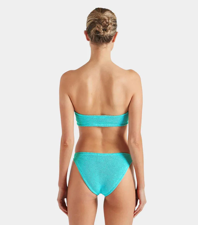 Jean Bikini Metallic Crinkle Aqua sold by Sand Dollar product image thumbnail 4
