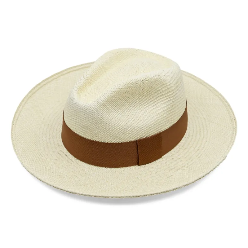 Azuay Clasico Natural Mens Hat With Coffee Band sold by Sand Dollar