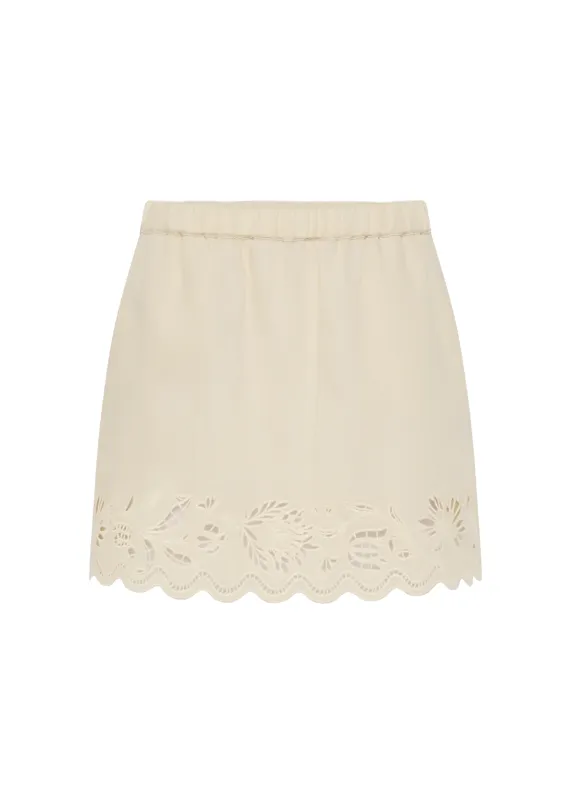 Connie Mini Skirt Serpentine Broderie made by Soleil Soleil