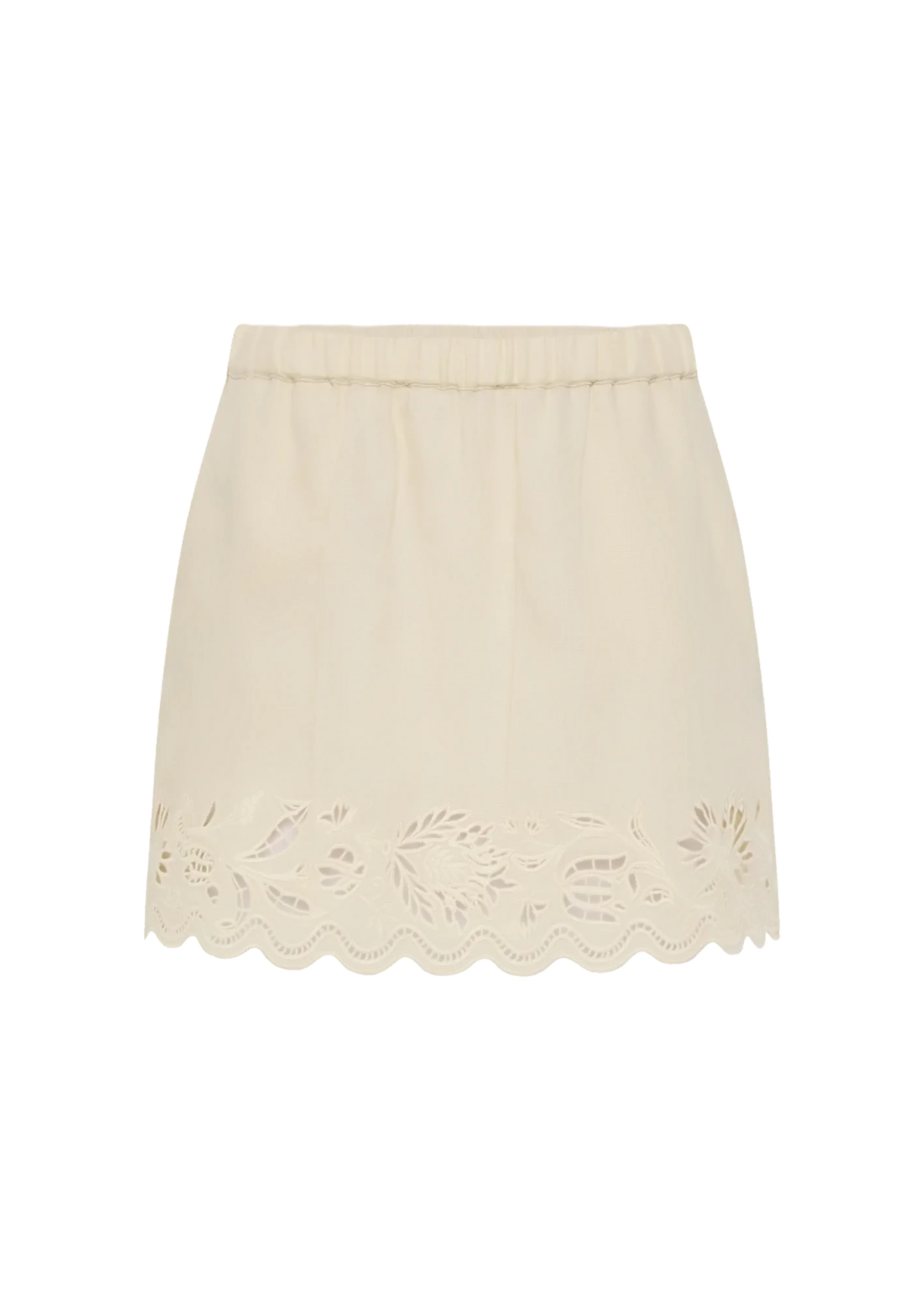 Connie Mini Skirt Serpentine Broderie sold by Sand Dollar