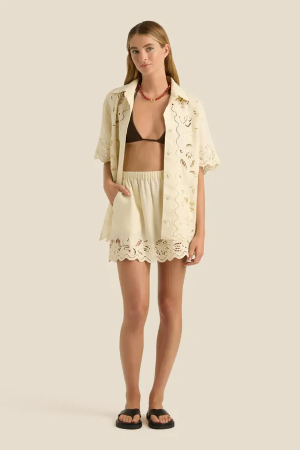 Connie Mini Skirt Serpentine Broderie sold by Sand Dollar product image thumbnail 2