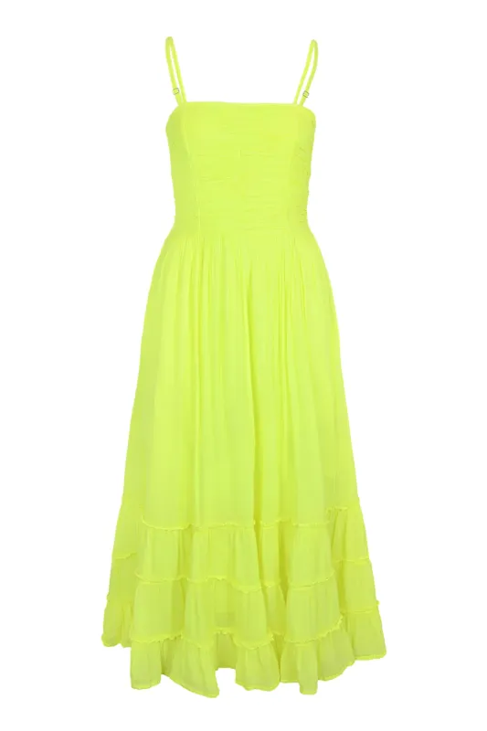 Boheme Lemon/Yellow Maxi Dress sold by Sand Dollar