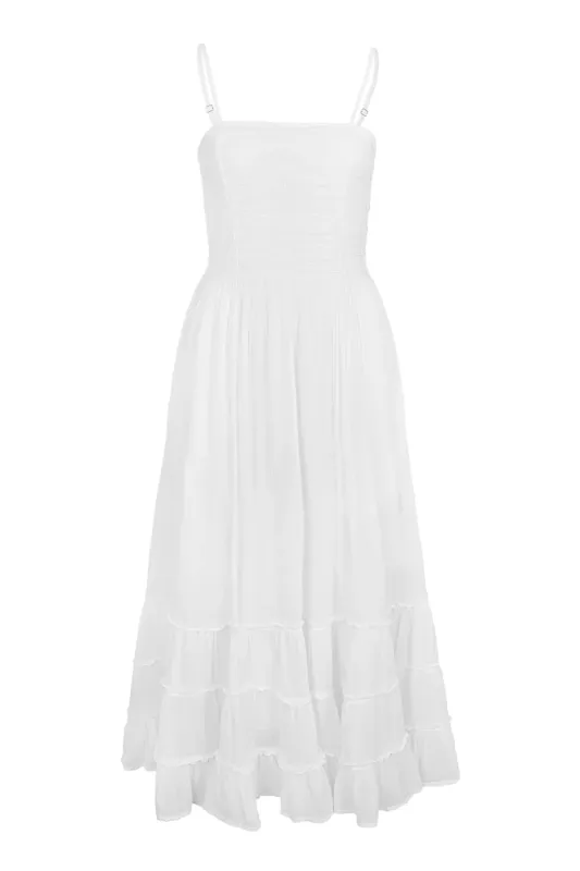 Boheme White Maxi Dress sold by Sand Dollar