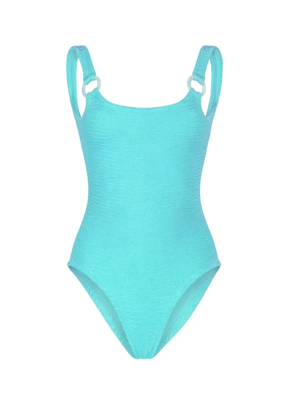 Sophia One Piece Aquamarine made by Sand Dollar