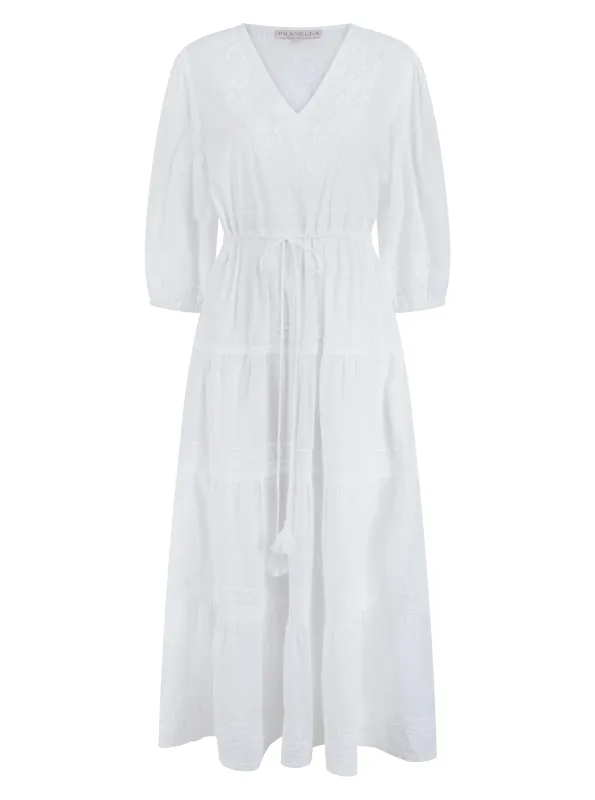 Azul White Maxi Dress sold by Sand Dollar