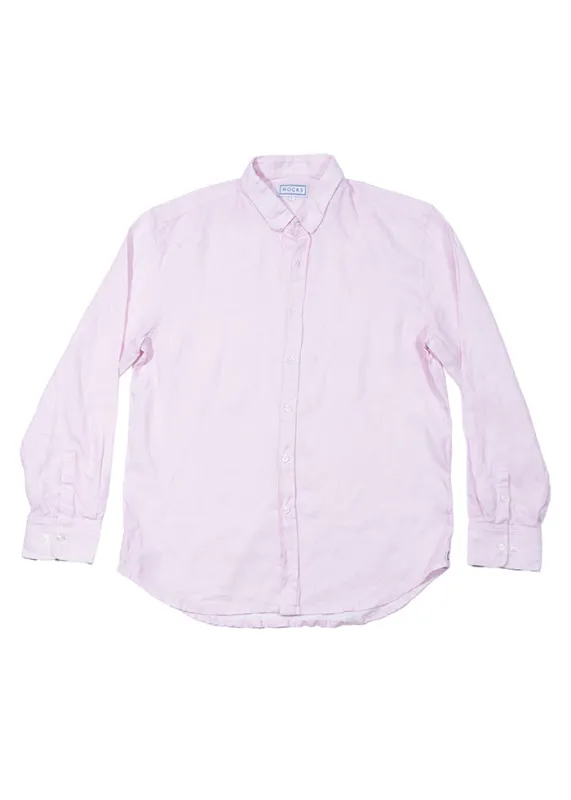 Men's Linen Shirt Pink sold by Sand Dollar