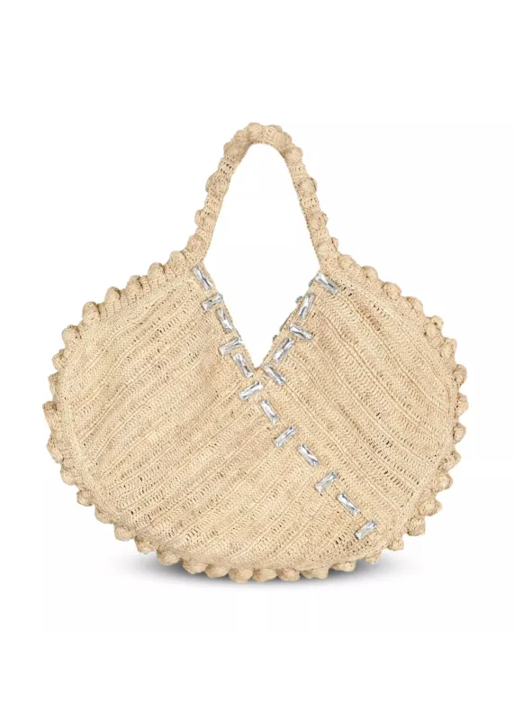 Gigi Crystal Tote Bag Natural sold by Sand Dollar