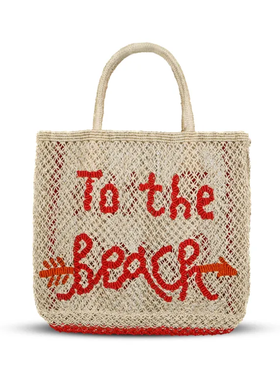 To The Beach Jute Bag Natural made by Sand Dollar