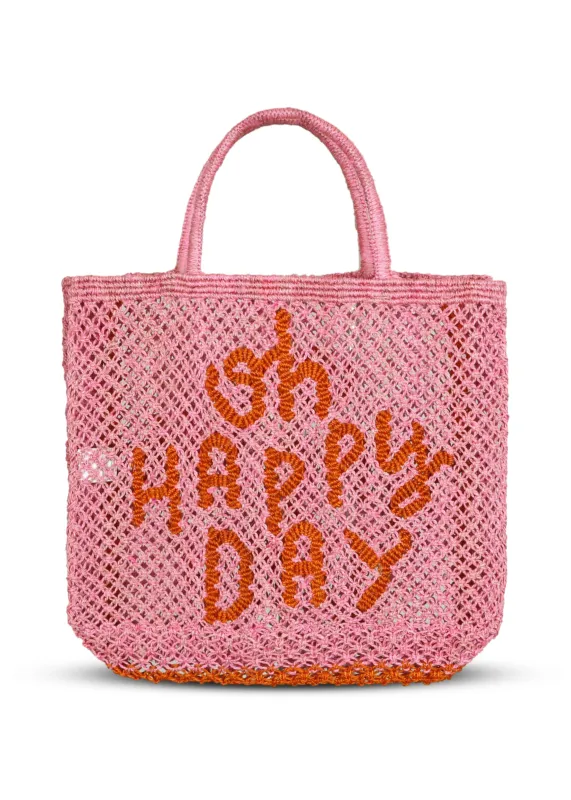 Oh Happy Day Jute Bag Rose sold by Sand Dollar