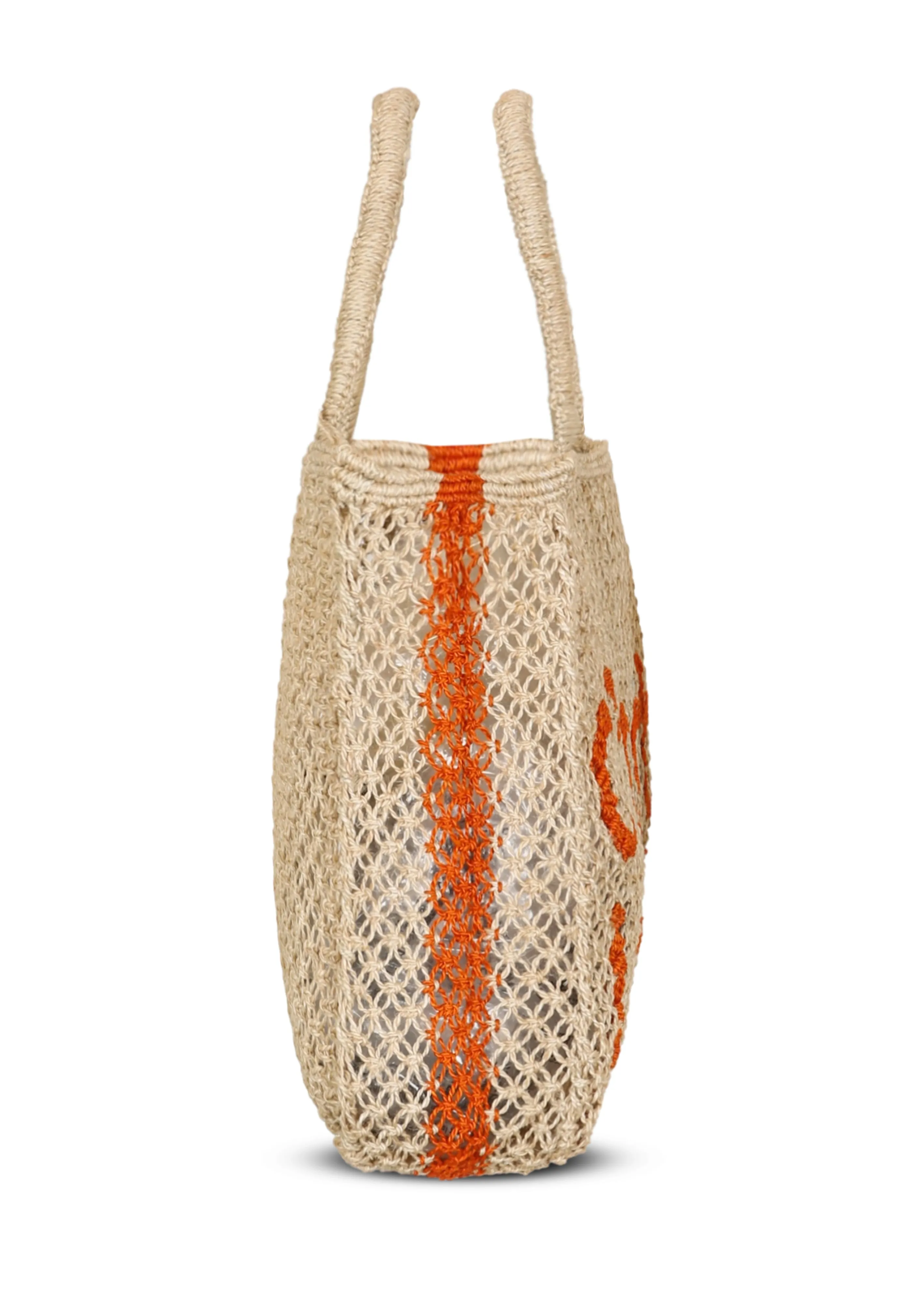 C'est La Vie Jute Bag Natural/Tango sold by Sand Dollar product image thumbnail 2