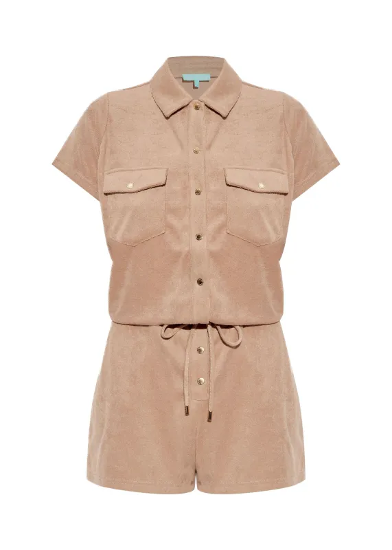 Cheryl Terry Playsuit Almond sold by Sand Dollar