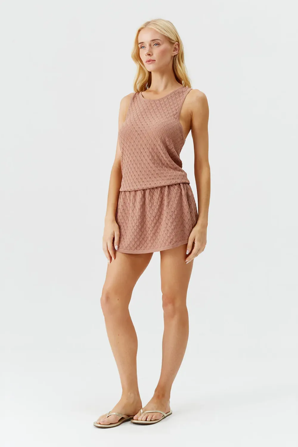 Ambra Short Dress Tan sold by Sand Dollar product image thumbnail 3