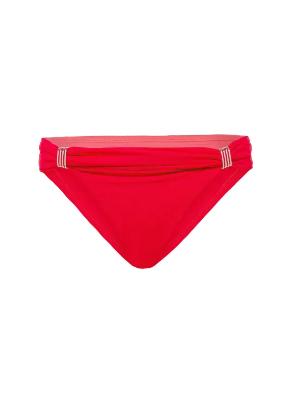 Grenada Bikini Bottom Red sold by Sand Dollar