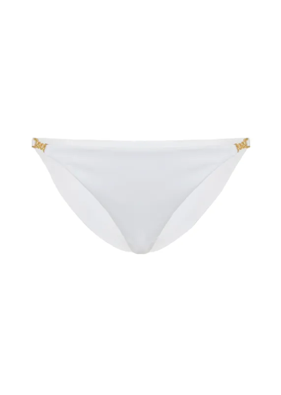 Monza Bikini Bottom White sold by Sand Dollar