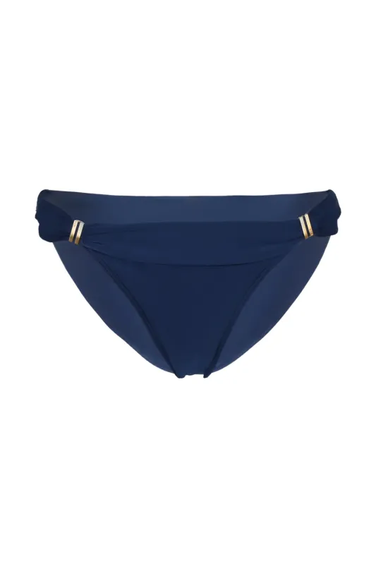 Solid Bia Tube Full Bikini Bottom Navy sold by Sand Dollar