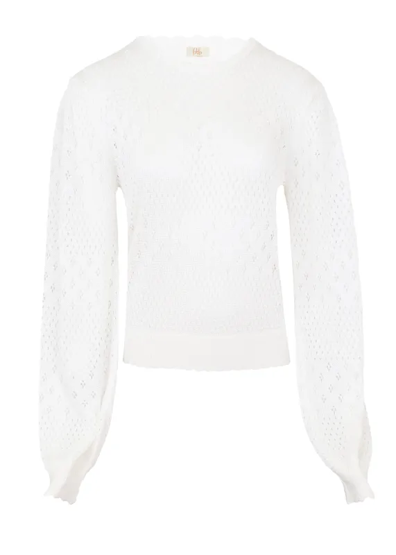 Orli Sweater Ivory sold by Sand Dollar