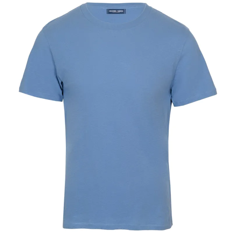 Lucio Linen Blend T-Shirt Denim Blue sold by Sand Dollar