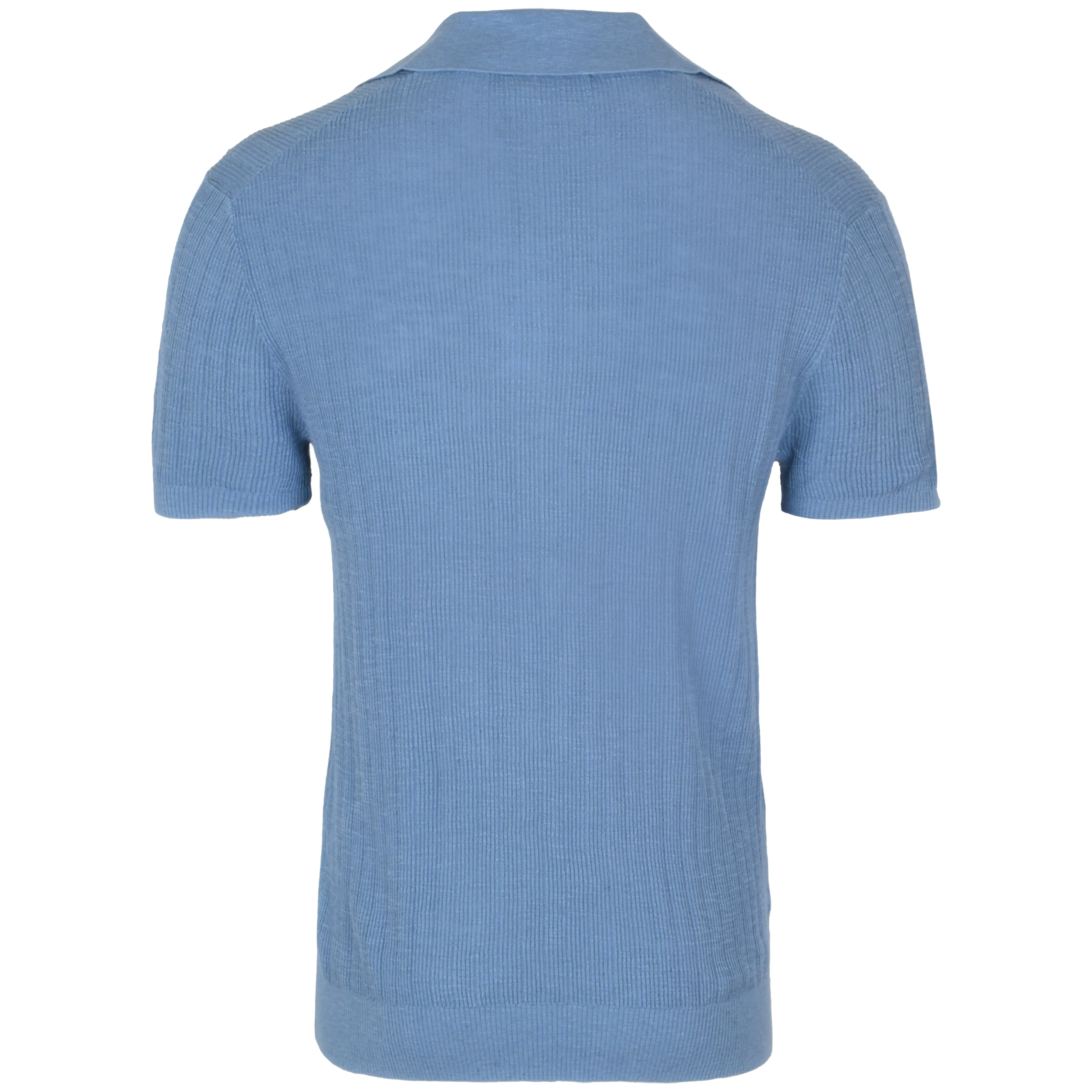 Joaquim V Neck Polo Short Sleeve Denim Blue sold by Sand Dollar product image thumbnail 2
