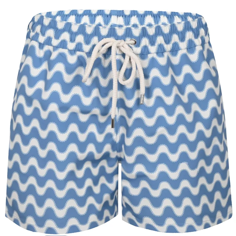 Rio Copacabana Decor Print Swimshorts Denim Blue sold by Sand Dollar