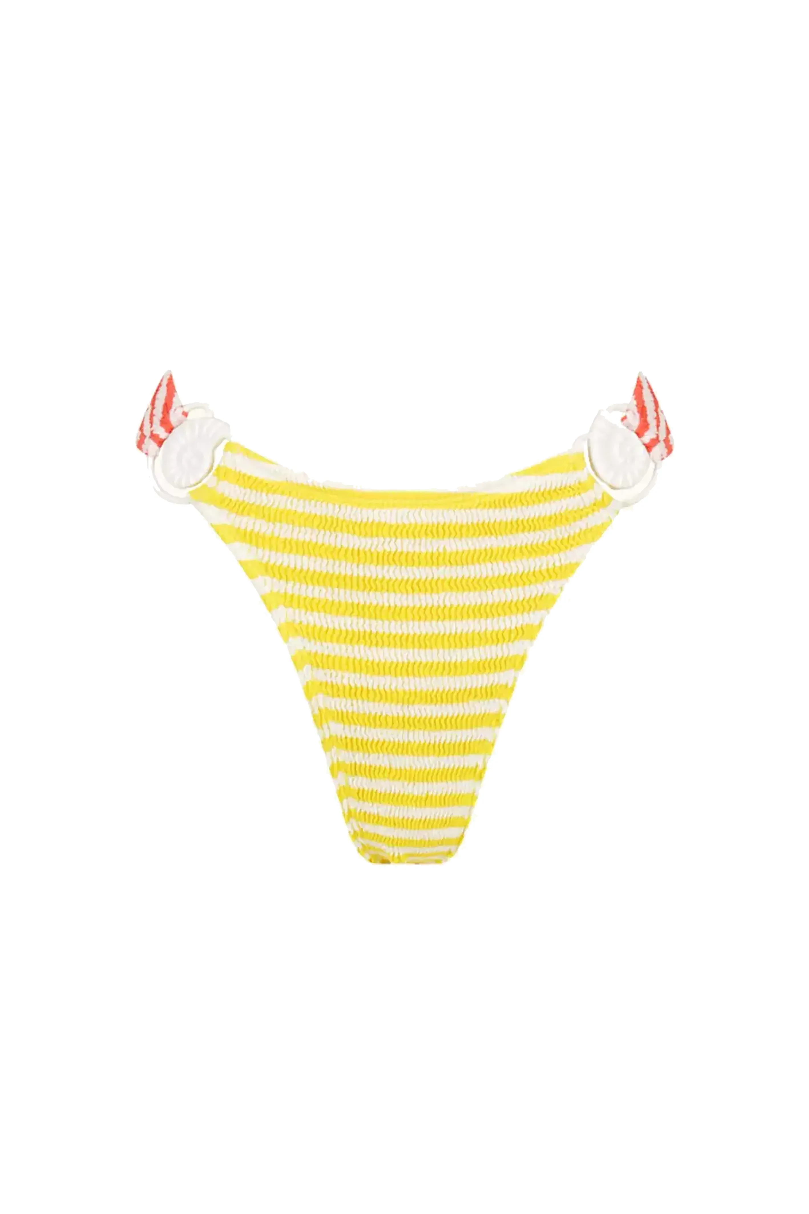Mango Bikini Bottom Coral Sunshine Stripe sold by Sand Dollar