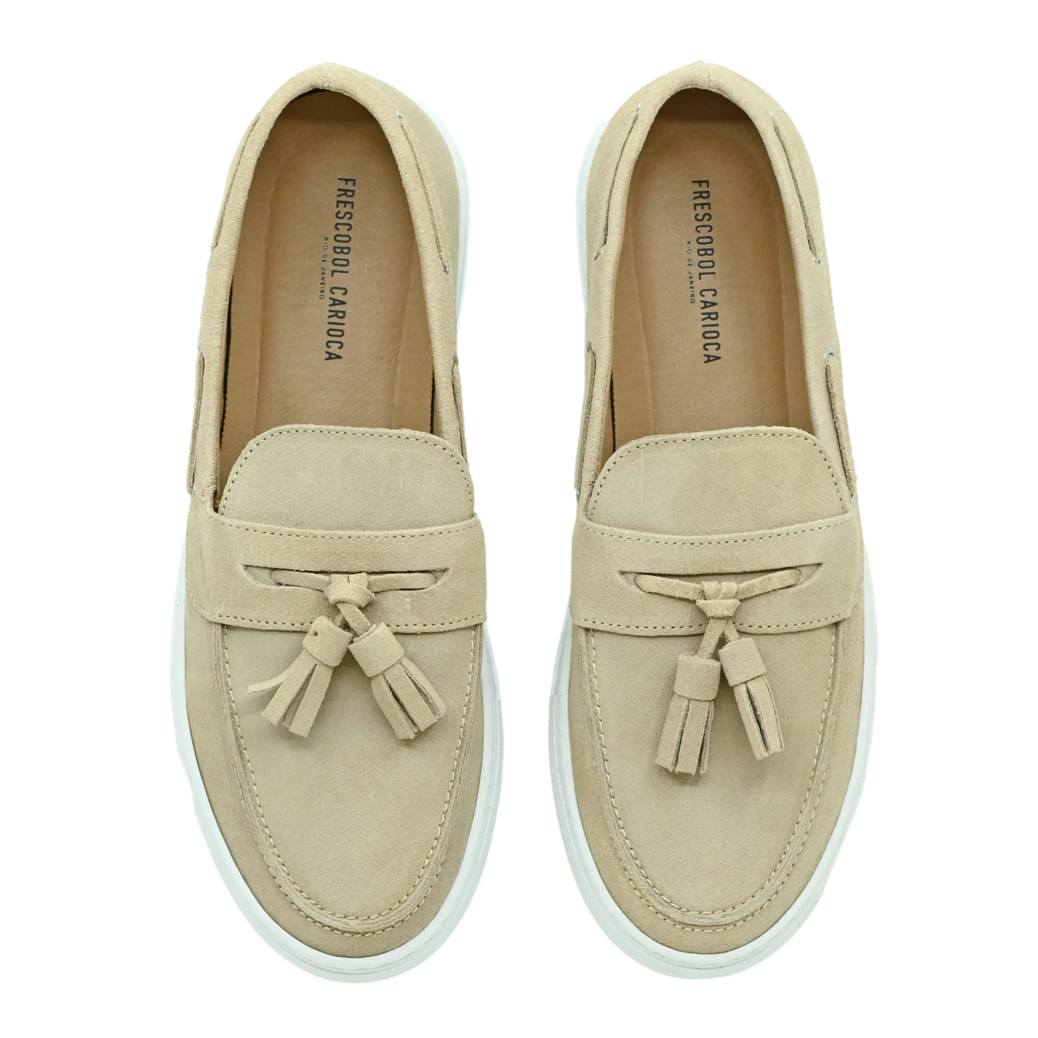 Monta Suede Deck Loafers Beige sold by Sand Dollar product image thumbnail 2
