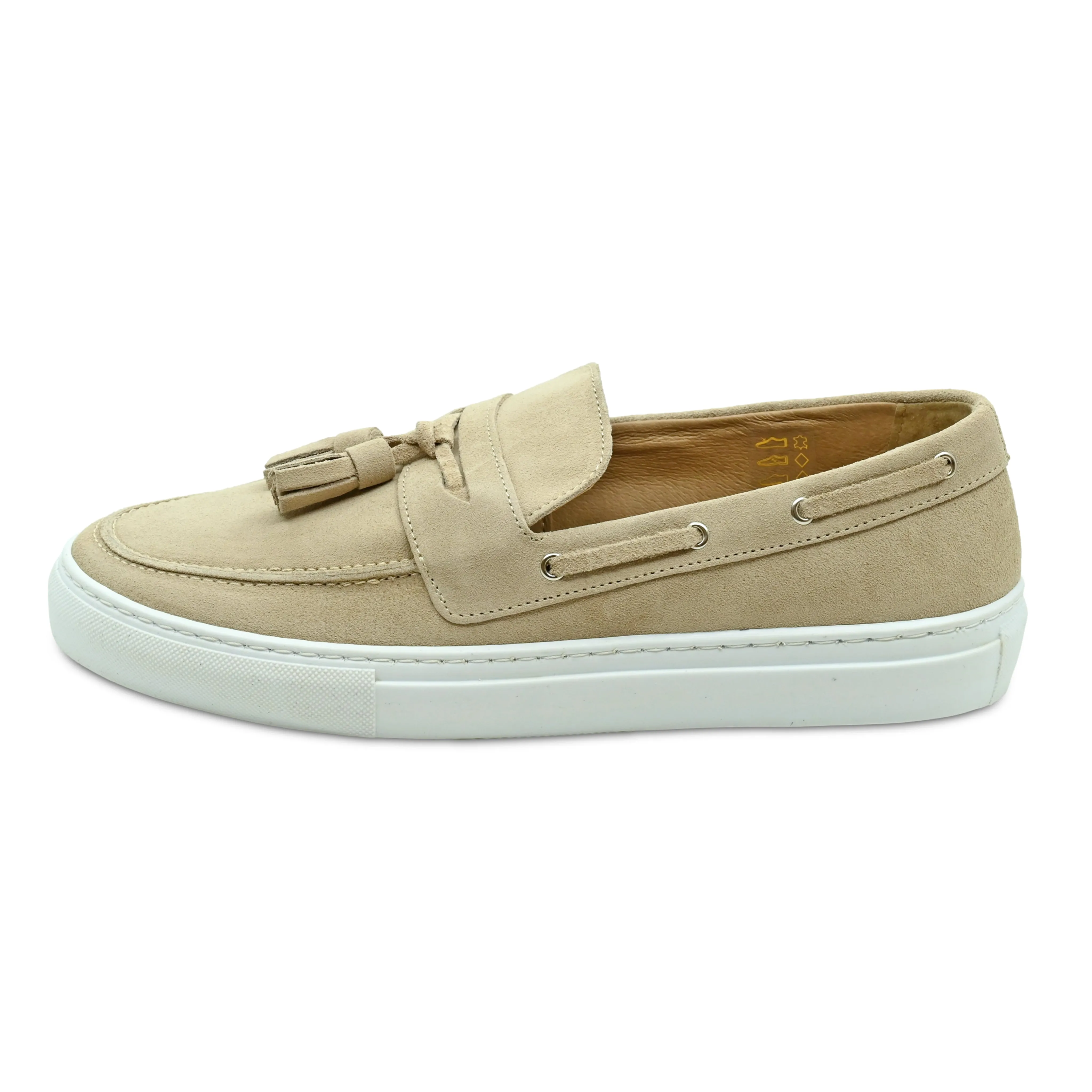 Monta Suede Deck Loafers Beige sold by Sand Dollar product image thumbnail 3