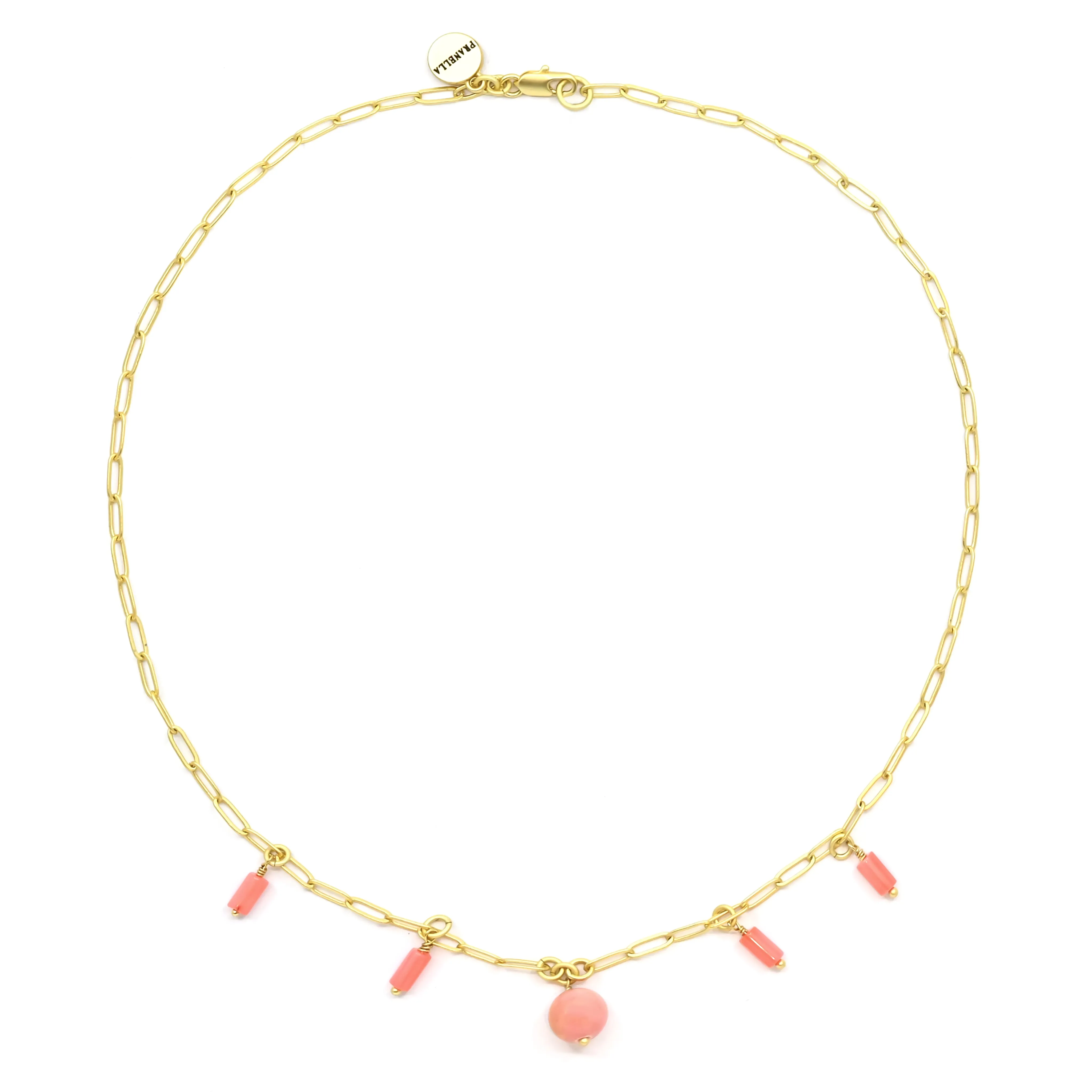 Apricot Chain Pearl Necklace sold by Sand Dollar